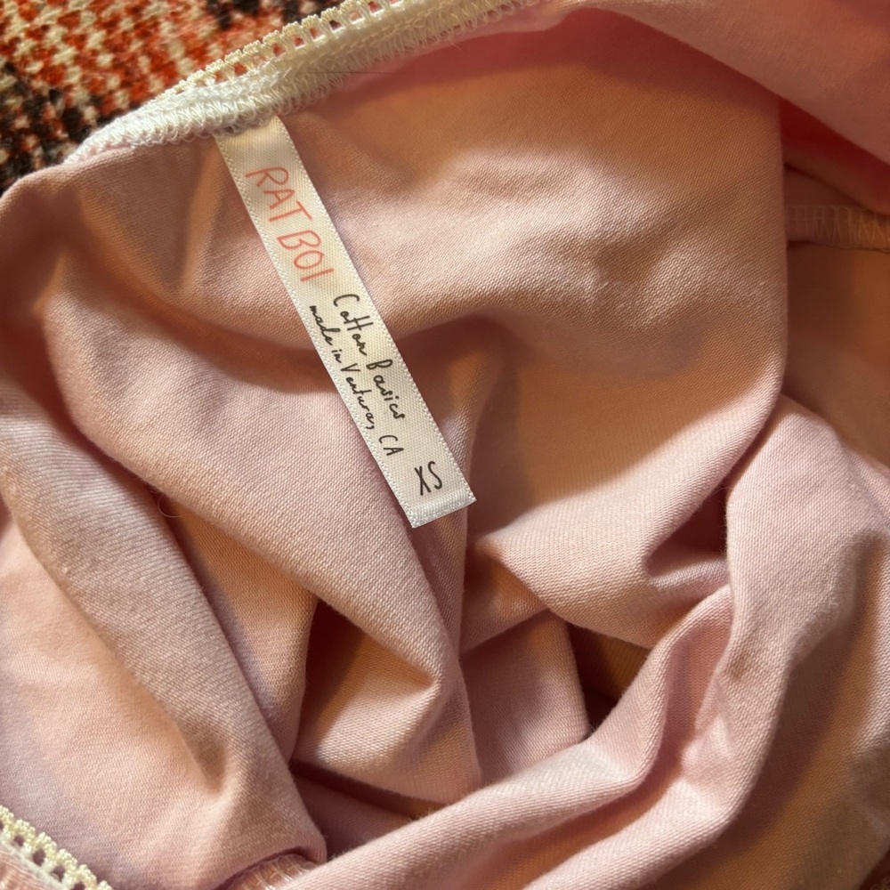Rat Boi Scoop Back Cami in Baby Pink - Picture 7 of 10